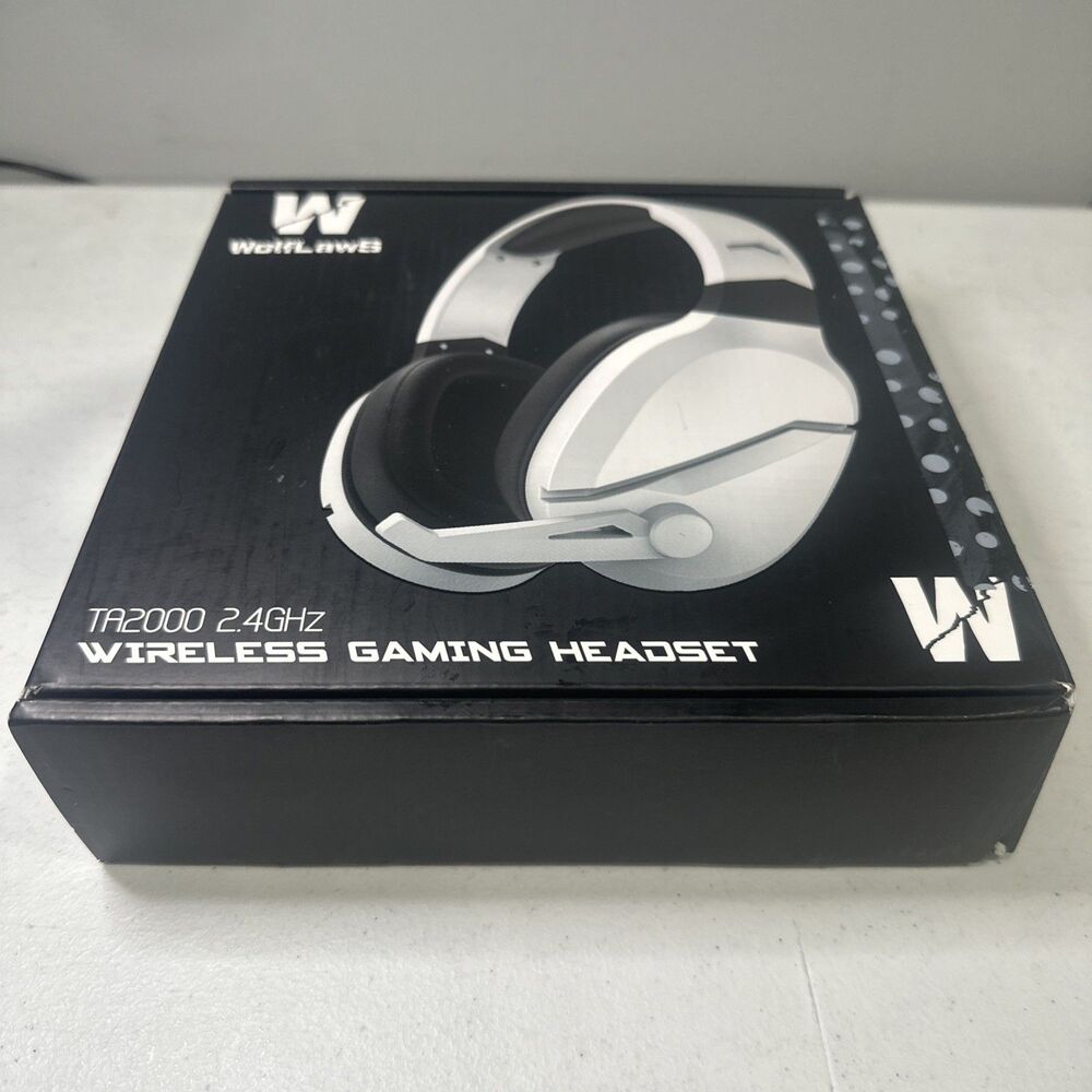 WolfLawS Wireless Gaming Headset TA2000 w/ Noise Canceling mic for PS5 PC PS4